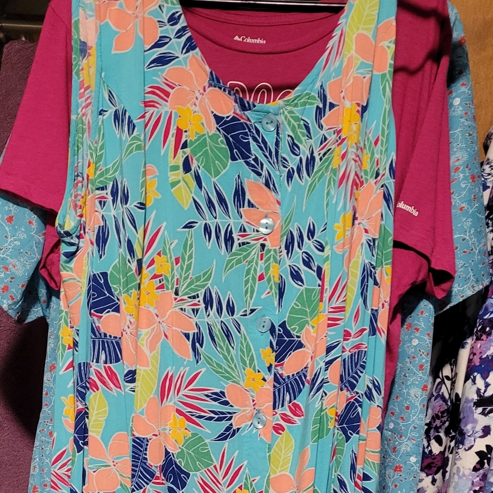 Woman Within 26W Sleeveless Maxi Dress